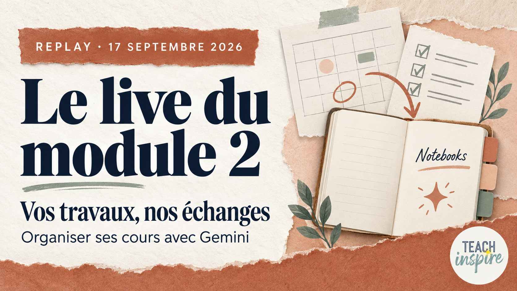 Le live du module 2 — vos travaux, nos échanges